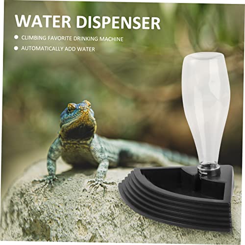 BESPORTBLE 1Pc Automatic Reptile Water Fountain Durable Drinking Bowl for Turtles and Lizards Space Saving Design with Stable Base Easy to Use and Install for Pet