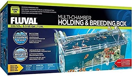Fluval Multi-Chamber Holding and Breeding Box, Large – Up to 3 Separate Housing Compartments (Pack of 6) - size: Large (Pack of 6)