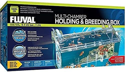 Fluval Multi-Chamber Holding and Breeding Box, Large – Up to 3 Separate Housing Compartments (Pack of 6) - size: Large (Pack of 6)