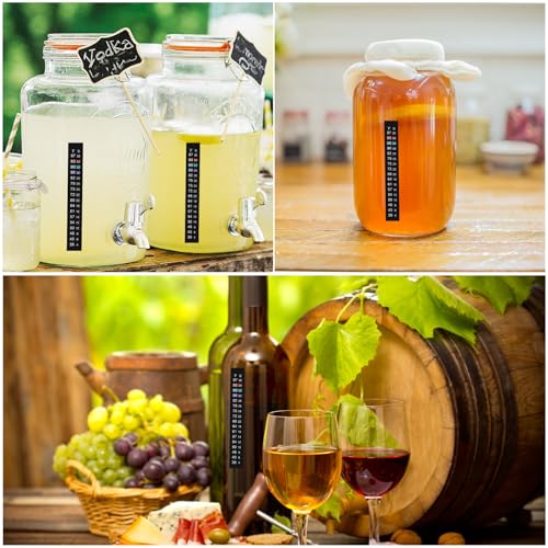Brewing Thermometer Strip Adhesive Strip Thermometer Aquarium Thermometer Strip, Temperature Test Strip Thermometer Sticker for Fish Tank/Kombucha/Fermentation Jar 39 to 97℉/4 to 36℃ (10pcs) - size: 10 Pack