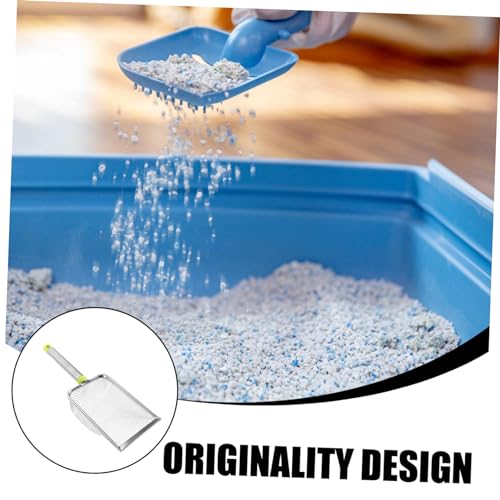 BESPORTBLE 2pcs Stainless Steel Cat Litter Scoop Fine Mesh for Easy Cleanup of Pet Waste Shovel for Cat Litter and Reptile Excrement for Maintaining Spaces