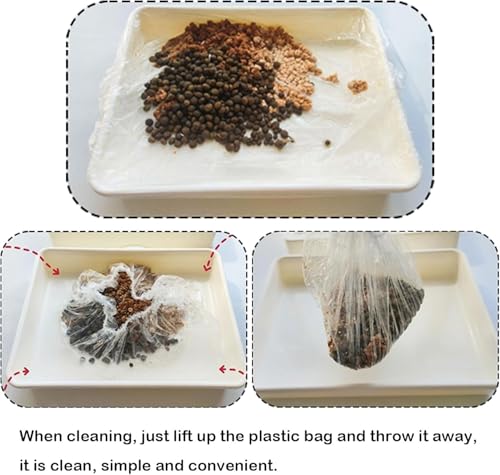 Disposable Small Animal Cage Liners, Rabbit Tray Film Liner Bunny Litter Pan Bags Guinea Pig Cage Toilet Plastic Film for Bird Hamster Chinchilla Hedgehog (50 PCS, 30'') - style: 50 PCS, 30''