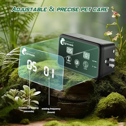 Automatic Reptile Mister System, Reptile Humidifiers Smart Misting System, Snake Mister Smart (2 Nozzles)