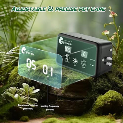 Automatic Reptile Mister System, Reptile Humidifiers Smart Misting System, Snake Mister Smart (2 Nozzles)