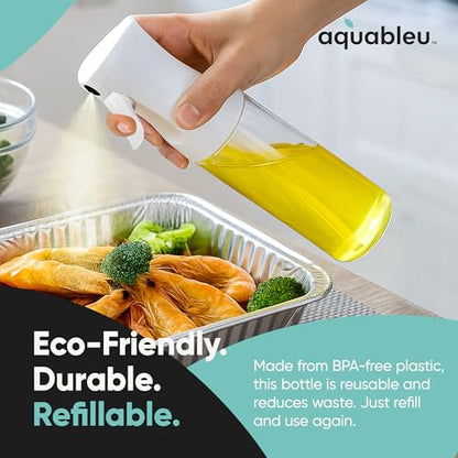 Aquableu Spray Bottle for Hair – Continuous Mist Spray Bottle for Hair Care, Styling, Cleaning, Plants, Pets & Essential Oils (Pack of 2 - Clear, 6.76oz/200ml) - color: Clear - Pack of 2