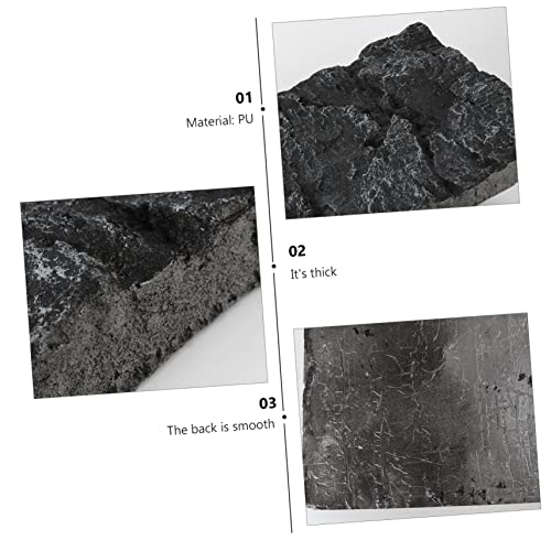 3D Rock Background Panel for Aquarium and Reptile Tanks Waterproof Fish Tank Decoration 45x28cm Realistic Aquarium Background Board