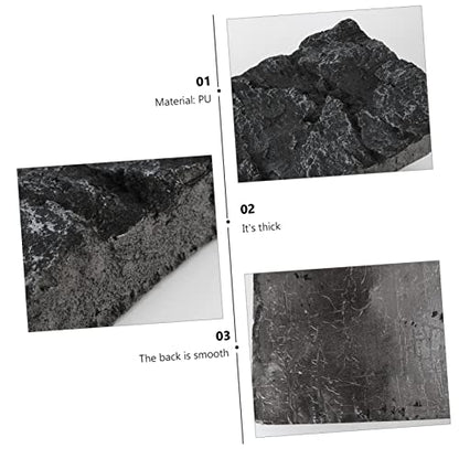 3D Rock Background Panel for Aquarium and Reptile Tanks Waterproof Fish Tank Decoration 45x28cm Realistic Aquarium Background Board