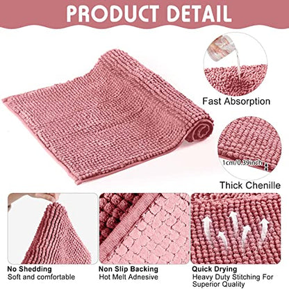 Amylove 4 Pcs Guinea Pig Cage Liner 12 x 12 Inch Washable Chenille Pee Pads Pet Dog Cat Bedding Training Mat Reusable for Small Animals Puppy Bunny Hamster Chinchilla - color: Pink, size: 12 x 12 Inch, style: Low Pile Chenille
