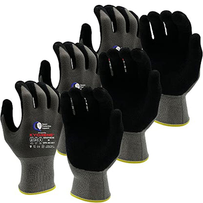 Quest Protective Apparel Cut Resistant Work Gloves (ANSI A1) – Lightweight Gloves for Gardening,DIY, Mechanical & General Handling – Breathable Grip Gloves for Men & Women – Medium, Pack of 3 - size: Medium, style: Pack of 3