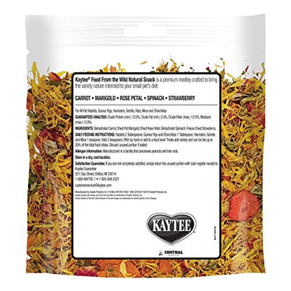 Kaytee Food from The Wild Natural Snack for Pet Rabbits, Guinea Pigs And Other Small Animals, 1 Ounce - size: 1 Ounce (Pack of 1)