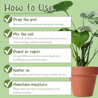 Soil Sunrise Monstera Houseplant Potting Soil Mix (30 Quarts) Custom Blend for Growing and Repotting - size: 30 Quarts
