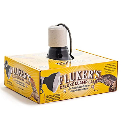 Fluker's Repta-Clamp Lamp, Heavy Duty Clamp Light For Reptile Tanks and Terrariums, UL/CUL Approved, Great for Reptile Basking, 75-Watt Maximum with On/Off Switch, 5.5" - size: 5.5 Inch (Pack of 1), style: 5.5" with On/Off Switch for Reptiles