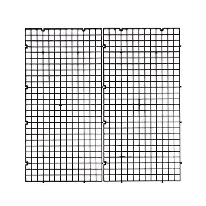 Aquarium Fish Tank Bottom Isolation 4 Pcs, Plastic Egg Crate Grid Divider Tray Egg (S 4pcs Black) - size: S 4pcs Black