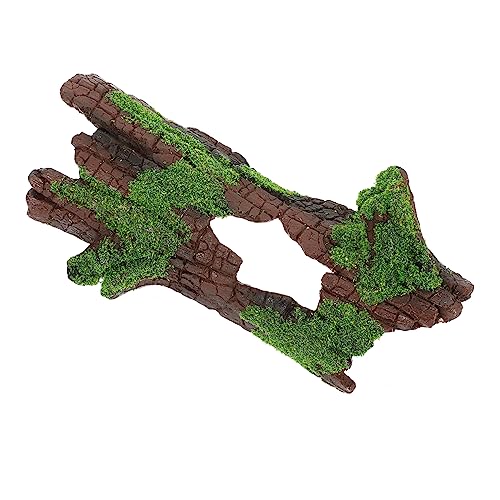 FRCOLOR Resin Lizard Hide Cave for Reptile Terrarium Lightweight Snake Hideout Ornament Natural Decor for Leopard and Scorpion Habitat