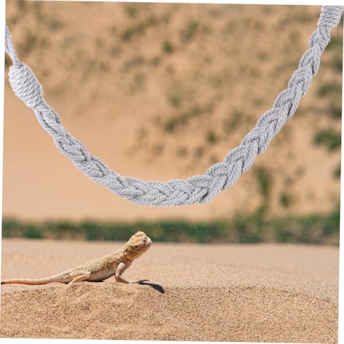 POPETPOP Crab Climbing Rope and Lizard Hammock for Reptile Habitats Sturdy Hanging Vines Decoration for Bearded Dragons and Crabs Space Efficient Climbing for Terrariums