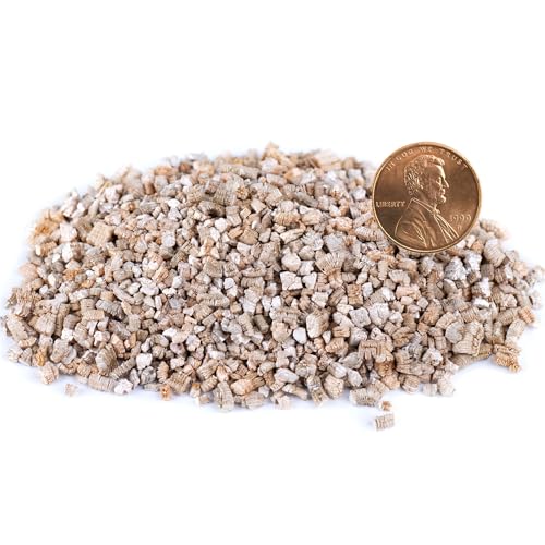 Organic Coarse Vermiculite for Indoor Gardening Plants and Mushrooms – Enhances Soil Aeration, Seed Germination, Rooting Cuttings – Small Packages and Bulk (Vermiculite Grade 3 – Medium, 5 qt) - color: Vermiculite Grade 3 - Medium, size: 5 qt