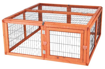 Outdoor Run with Mesh Cover (M) - size: 45.5"L x 42.8"W x 18.8"H