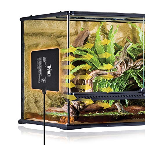 iPower Reptile Heating Pad, Under Tank Heater, Waterproof Terrarium Heat Mat 6X8 Inch, for Turtle, Lizard, Frog, Snake and Other Reptiles - size: 6" X 8", style: Heat Pad