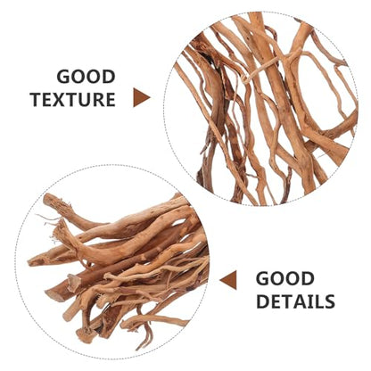 Hemoton Aquarium Driftwood - Natural Wood Driftwood Branches - Fish Tank Habitat - Reptile Climbing Branch for Shrimp Fish Tank Stump Ornament