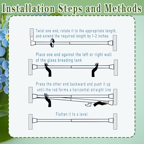 Snake Climbing Stick is Suitable for Ball Python Lizard Tarantula Snake Hermit Crab Leopard Gecko Tree Frog Climber Accessory Terrarium Habitat Decoration (S(11.69inch-21.65inch))