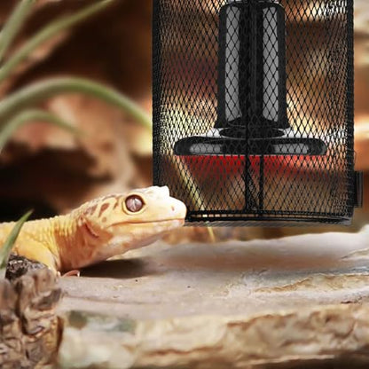 Simple Deluxe Reptile Heat Lamp Cage Heater Guard Anti Scald Mesh Cover, Heating Lamp Lampshade for Lizard Bearded Dragon Turtle Snake Terrarium - size: 1 Pack, style: Lamp Cage