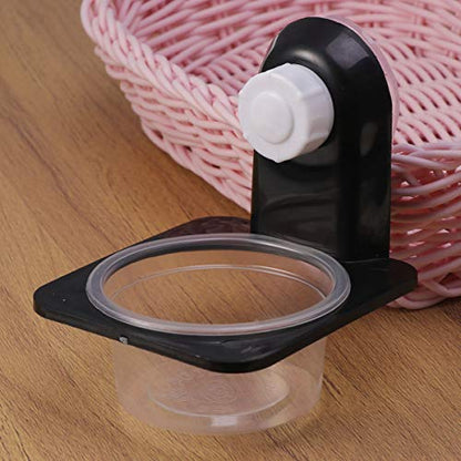 Hemobllo 4pcs Reptile Food Bowl Durable Black Feeding Dish for Lizards Geckos Iguanas More Space Saving Pet Accessories for Tanks Boxes - size: 4 Pcs