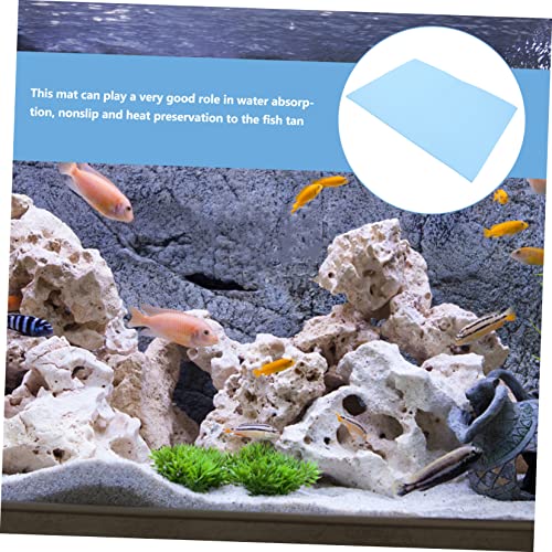 TOYANDONA Thickened Fish Tank Mat Non Slip Aquarium Pad for Tanks Durable Under Aquarium Floor Mat Wear Resistant Lightweight for Fish Keeping Enthusiasts - color: Blue