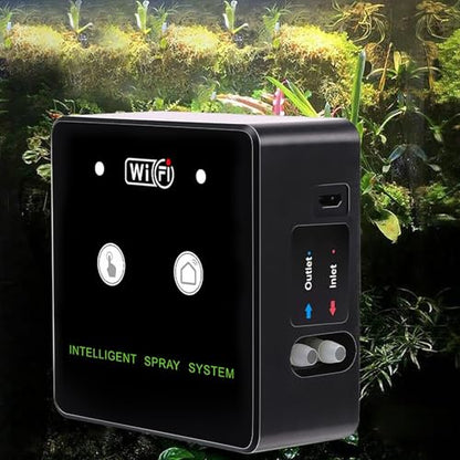 ZJchao Reptile Humidifier, Reptile Intelligent Humidification Spray Kit Misting System Terrarium With Automatic Sprayer 360° Rotatable Nozzle For Wifi Rainforest (5m 2 nozzles) - size: 5m 2 nozzles