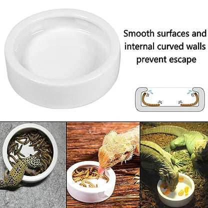Hamiledyi Large Turtles Basking Platform 3Pcs Resin Bearded Dragons Climbing Step Ramp Tortoise Resting Dock Rock Hideout with Feeder Bowls for Reptile Lizards Chameleons Geckos Frogs Newts Snakes