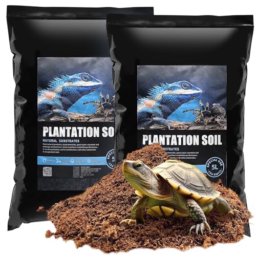 VCEPJH Reptile Bark Bedding Cork Bark for Reptiles Flat Cork Wood and Loose Coconut Fiber Substrate Coco Coir Reptile Bedding Tarantula Substrate Soil Habitat for Snake Bearded Dragon Spiders