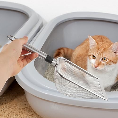 POPETPOP Pet Reptile Litter Scoop Shovel for Cleaning Reptile Waste for Terrariums and Animal Substrates Comfortable Grip Handle Easy to Use