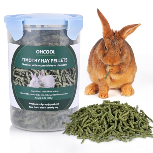 Timothy Hay Pellets, 28oz (4 * 7 oz) Small Pet Feed | 100% premium nutrition timothy pellets, ideal for tortoises and rabbits - size: 1.75 Pound (Pack of 1)