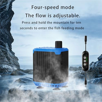 Aquariums Water with 4 Flows Submersed Design for Terrariums Turtles Tanks Circulations Aquariums - color: Tl2320d