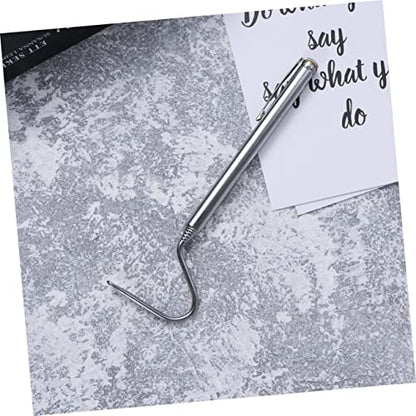 ABOOFAN 3pcs Stainless Steel Snake Hook Retractable Snake Tool for Reptile Pet Supplies Long Hooks for Hanging