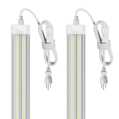 ELEKICO Led Shop Light, Super Bright 40W 5600lm 5000k Shop Light are 5 Times Brighter Than Cabinet Lights, Linkable 2ft Led Lights Fixture for Cabinet Garage Workbench 2-Pack