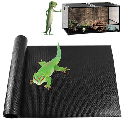 Bearded Dragon Tank Accessories, Non-Adhesive Reptile Carpet Bedding Substrate for Terrarium, Reptile Mat Terrarium Liner Tank Flooring for Leopard Gecko, Snake, Lizard and Tortoise, 18x80 in - size: 18x80 inch