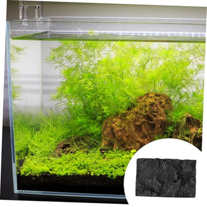 2pcs Reptile Box Backdrop Fish Tank Background 3D Terrarium Background Rock Terrarium Background Aquarium Background Reptile Tank Background Aquarium Rocks Fish Tank Decorations Pu