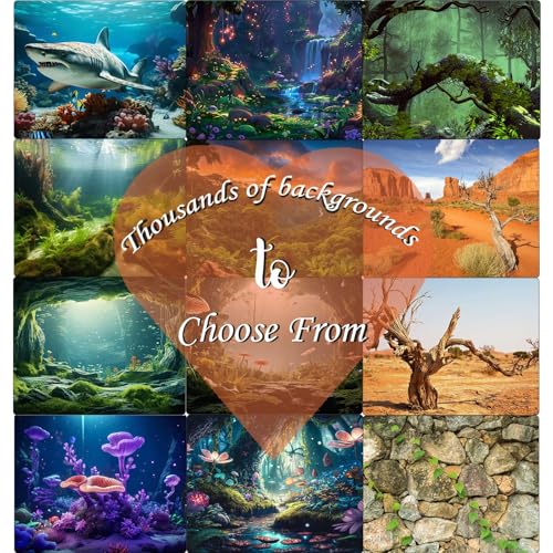 Aquarium Background Various Underwater Grass Plants Aquarium Backdrop Vivid and Fresh Green Aquatic Plants Stone River Bed and Dead Wood Purple Stone Fish Tank Background 24x12in - color: Seagrass Green, size: 24(W)x12(H)inches/ 60(W)*30cm(H)