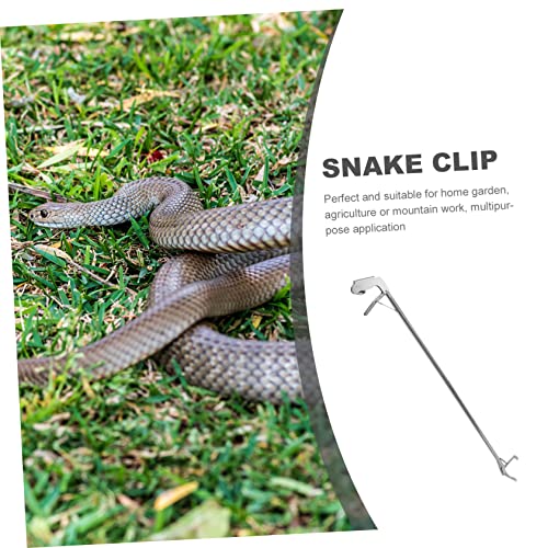 Stainless Steel Snake Catcher Clip Folding Grabber Tool for Garden Wildlife Lightweight Snake Tong Lock Easy to Use Crabs Eels and More