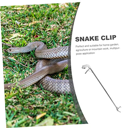 Stainless Steel Snake Catcher Clip Folding Grabber Tool for Garden Wildlife Lightweight Snake Tong Lock Easy to Use Crabs Eels and More