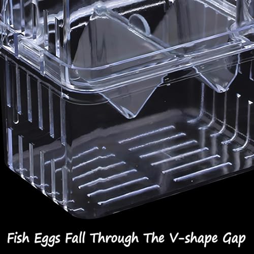 Petzilla in-Tank Aquarium Breeder Box for Fish Tank, Breeding Incubator for Small Fish Hatchery, Acrylic Divider for Shrimp Clownfish Aggressive Injured Fish (Small) - size: Small