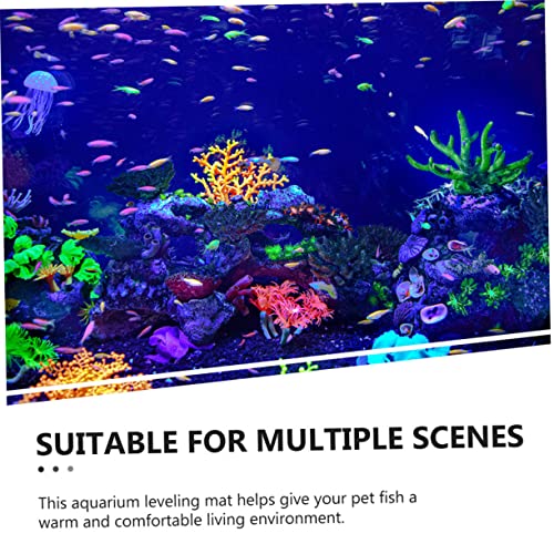 Aquarium Mat Reptile Terrarium Liner Heavy Duty Non-Slip Heat Retaining Fish Tank Pad - size: 80X40CM
