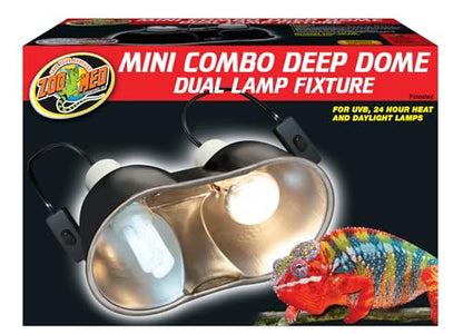 Zoo Med Mini Combo Deep Dome Lamp Fixture - Pack of 4