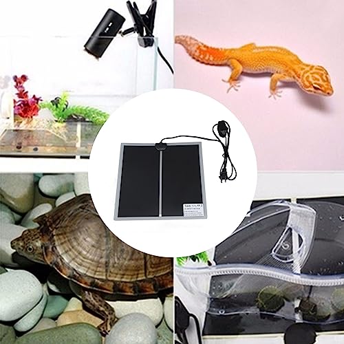 Reptile Heat Pad Under Tank Heater Terrarium Heating Mat for Snakes Lizards Turtles PET Tear Tough Safe (14W) - size: 14W