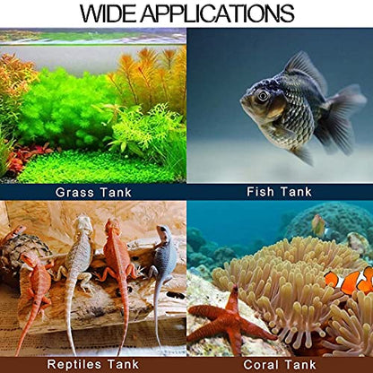 DIGITEN Aquarium Thermometer Digital Fish Tank Thermometer with Large LCD Display Stick On Water Terrarium Temperature Sensor Gauge for Reptiles Turtle Amphibians - color: White