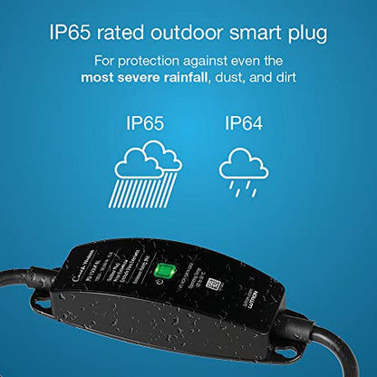 Lutron Caseta Outdoor Smart Plug Weatherproof+ and Pico Smart Remote, for Landscape and String Lighting, P-PKG1OUT-BL, Black - style: Outdoor Smart Plug and Pico Smart Remote