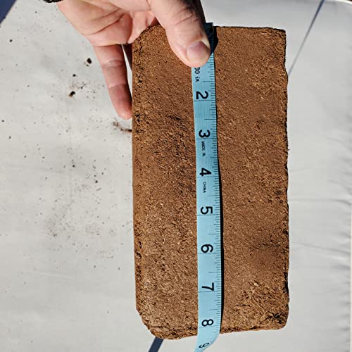 Coco Coir Brick Organic Coconut Coir 650 Gram Coco Fiber Compressed Block Low EC Pre Buffered w/Calcium RHP Quality Pot Soil Indoor Outdoor Flower/Vegetable Garden Seed Starter Micro Greens - 1.4 lbs