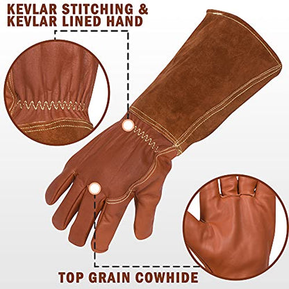 Falconry Elbow Length Protective Animal Handling Gloves Men's Sizes XS, Small, Med, Large, XL, XXL - size: X-Large