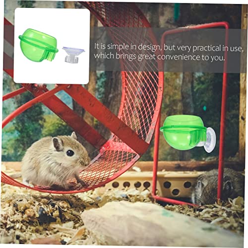 Angoily 4pcs Reptile Feeding Bowl Cup Water and Food Dish for Lizards Geckos and Other Crawling Pets Easy to Clean and Stable Design - color: Greenx2pcs, size: 8X10CMx2pcs