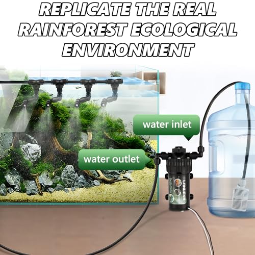 LANUEVA 2.5L Reptile Fogger + Reptile Misting System（Pump without Timer）